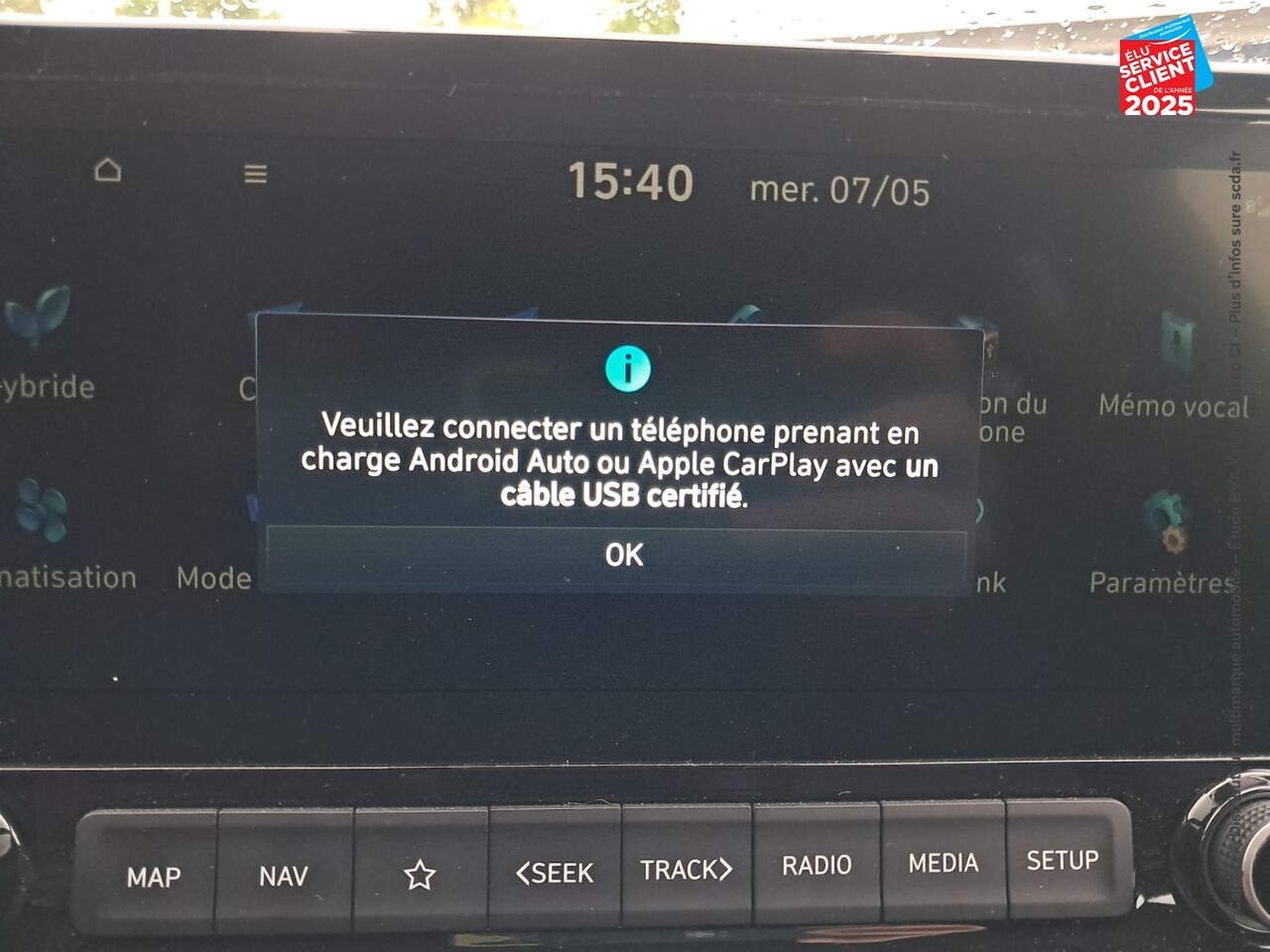 Véhicule d'occasion HYUNDAI KONA 1.6 GDI HYBRID 141 CH EXECUTIVE DCT-6 chez Hyundai Chalons