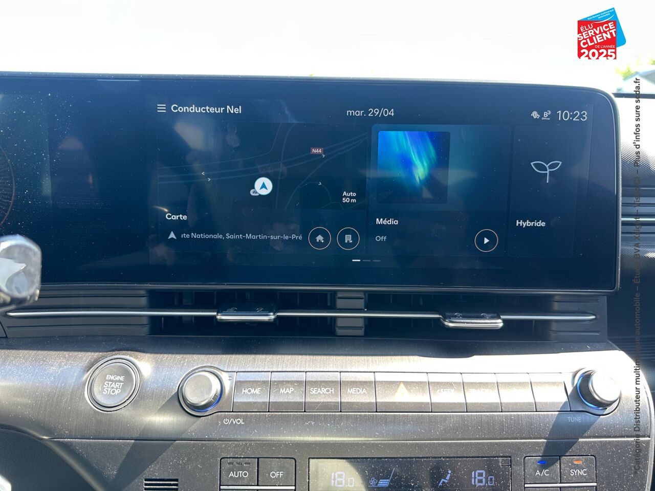 Véhicule d'occasion HYUNDAI KONA 1.6 GDI 129CH HYBRID INTUITIVE DCT-6 GPS CAMERA CARPLAY chez Hyundai Chalons