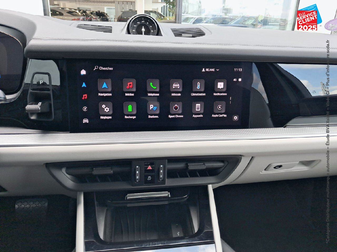 Véhicule d'occasion PORSCHE CAYENNE 3.0 V6 470CH E-HYBRID TOUVRANT SIEGES CUIR GPS CAMERA CARPLAY BOSE HUD chez BMW Dole