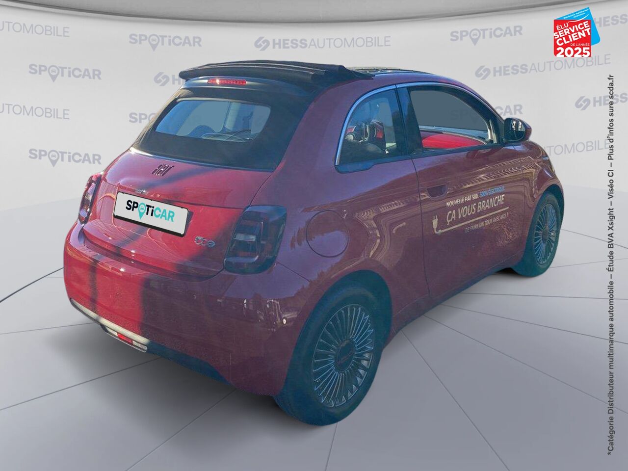 Véhicule d'occasion FIAT 500C E 95CH RED STEP1 chez Dacia Belfort