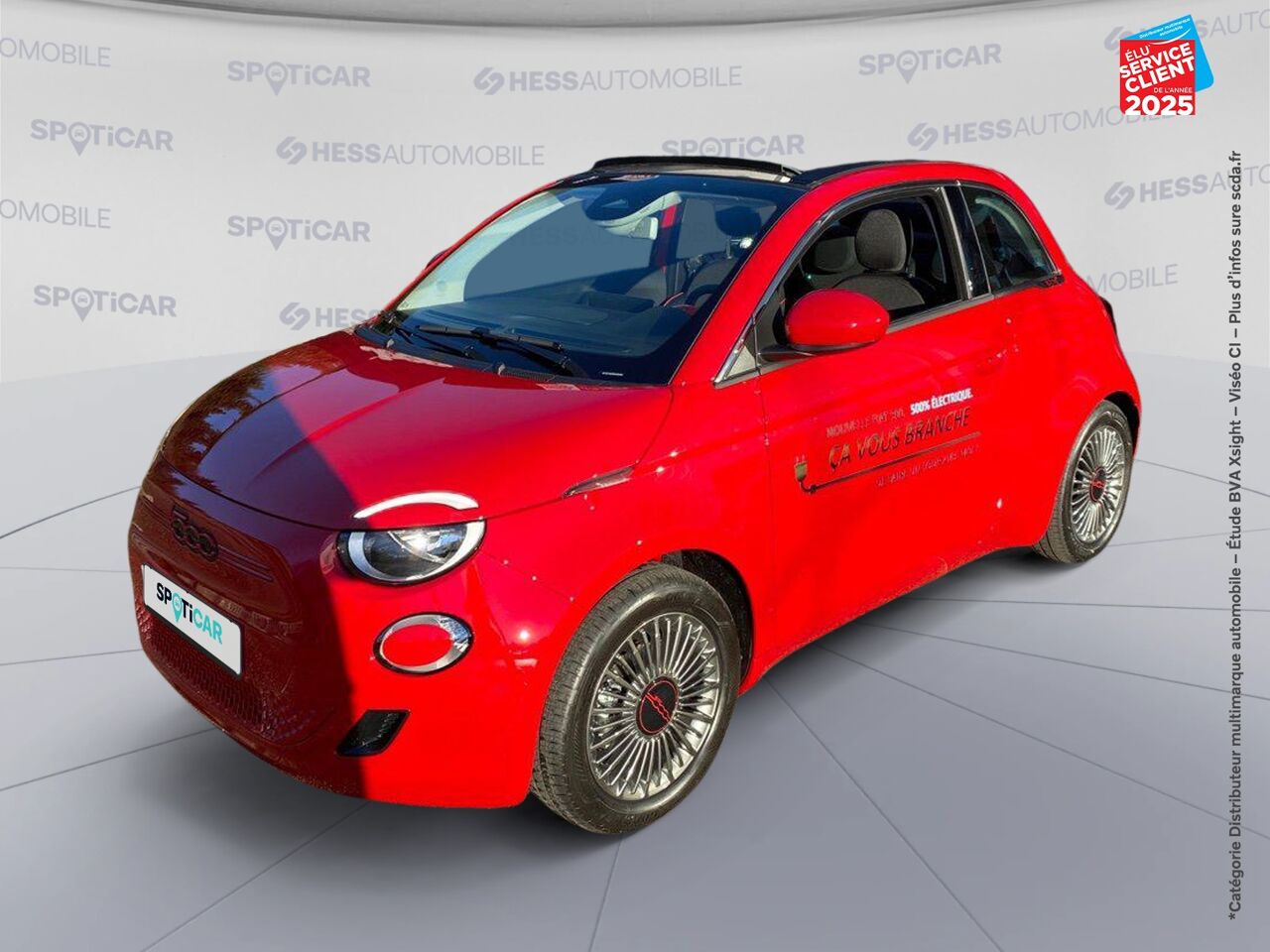 Véhicule d'occasion FIAT 500C E 95CH RED STEP1 chez Dacia Belfort