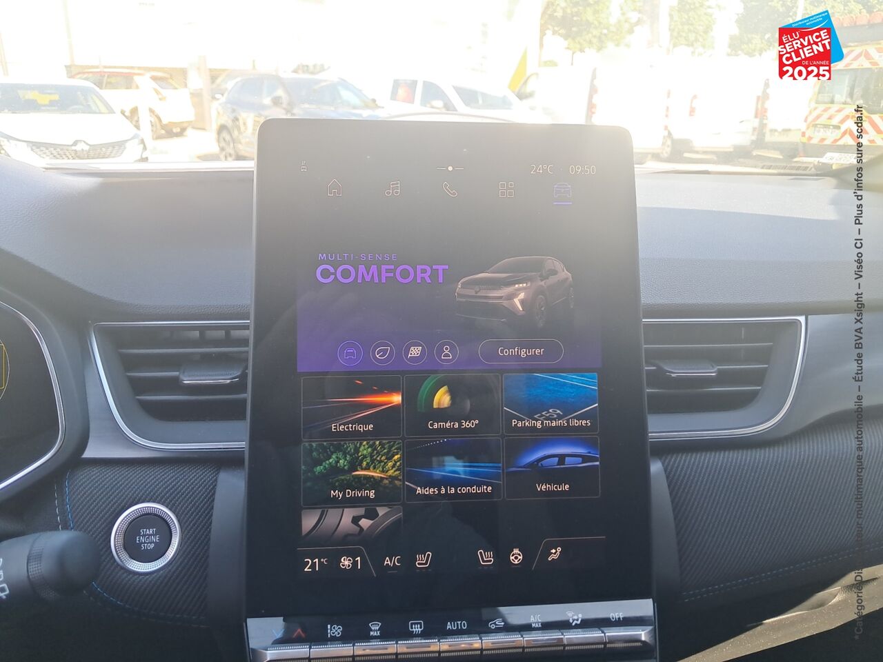 Véhicule d'occasion RENAULT CAPTUR 1.6 E-TECH FULL HYBRID 145CH ESPRIT ALPINE chez Toyota Verdun