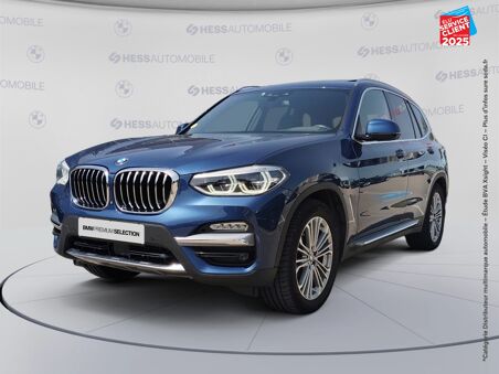 BMW X3 XDRIVE20DA 190CH LUXURY EURO6D-T TOUVRANT SIEGES CHAUF/CUIR GPS CAMERA