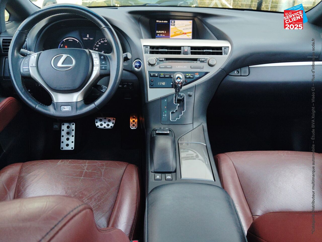 Véhicule d'occasion LEXUS RX 450H 4WD F SPORT TPANO SIEGES CHAUF/CUIR GPS CAMERA chez MINI Lons-Le-Saunier