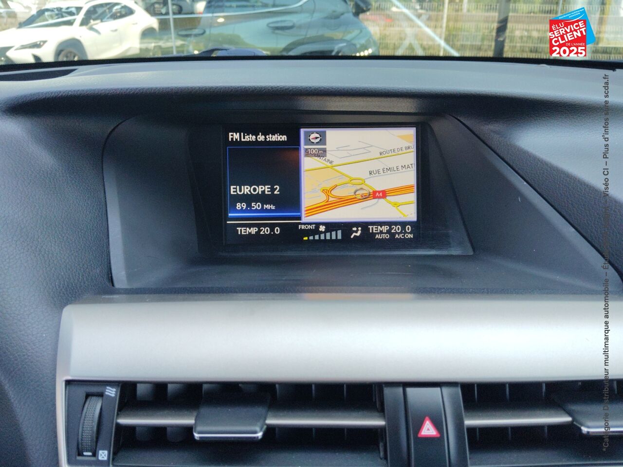 Véhicule d'occasion LEXUS RX 450H 4WD F SPORT TPANO SIEGES CHAUF/CUIR GPS CAMERA chez MINI Lons-Le-Saunier