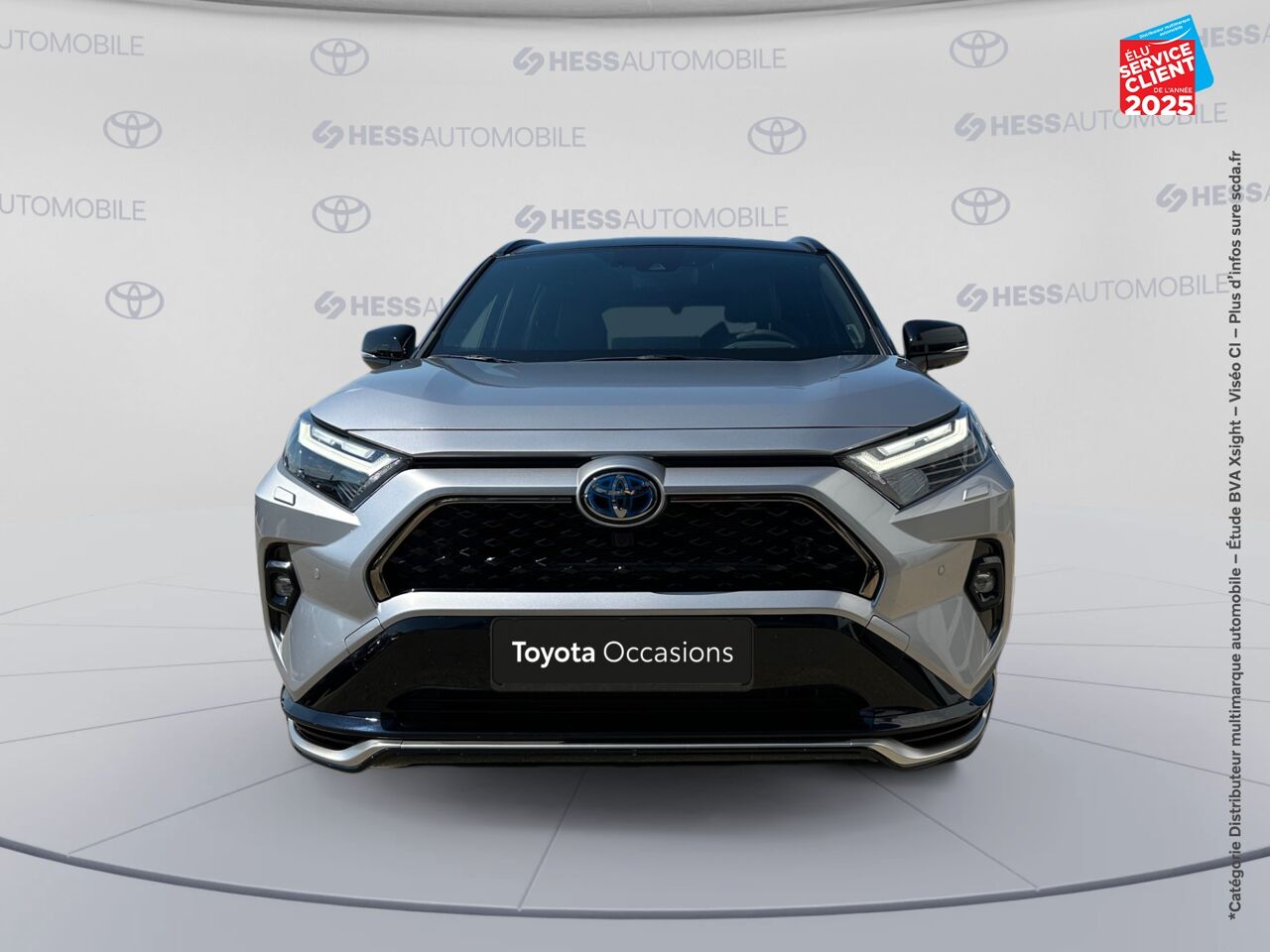 Véhicule d'occasion TOYOTA RAV4 2.5 HYBRIDE RECHARGEABLE 306CH COLLECTION AWD-I MY25 SIEGE CHAUF CAMERA GPS chez Hyundai Epernay
