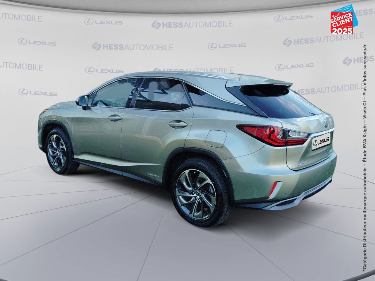 Véhicule d'occasion LEXUS RX 450H 4WD EXECUTIVE TOUVRANT SIEGES CHAUF/VENTIL/CUIR VOLANT CHAUF GPS CAMERA chez Toyota Thionville