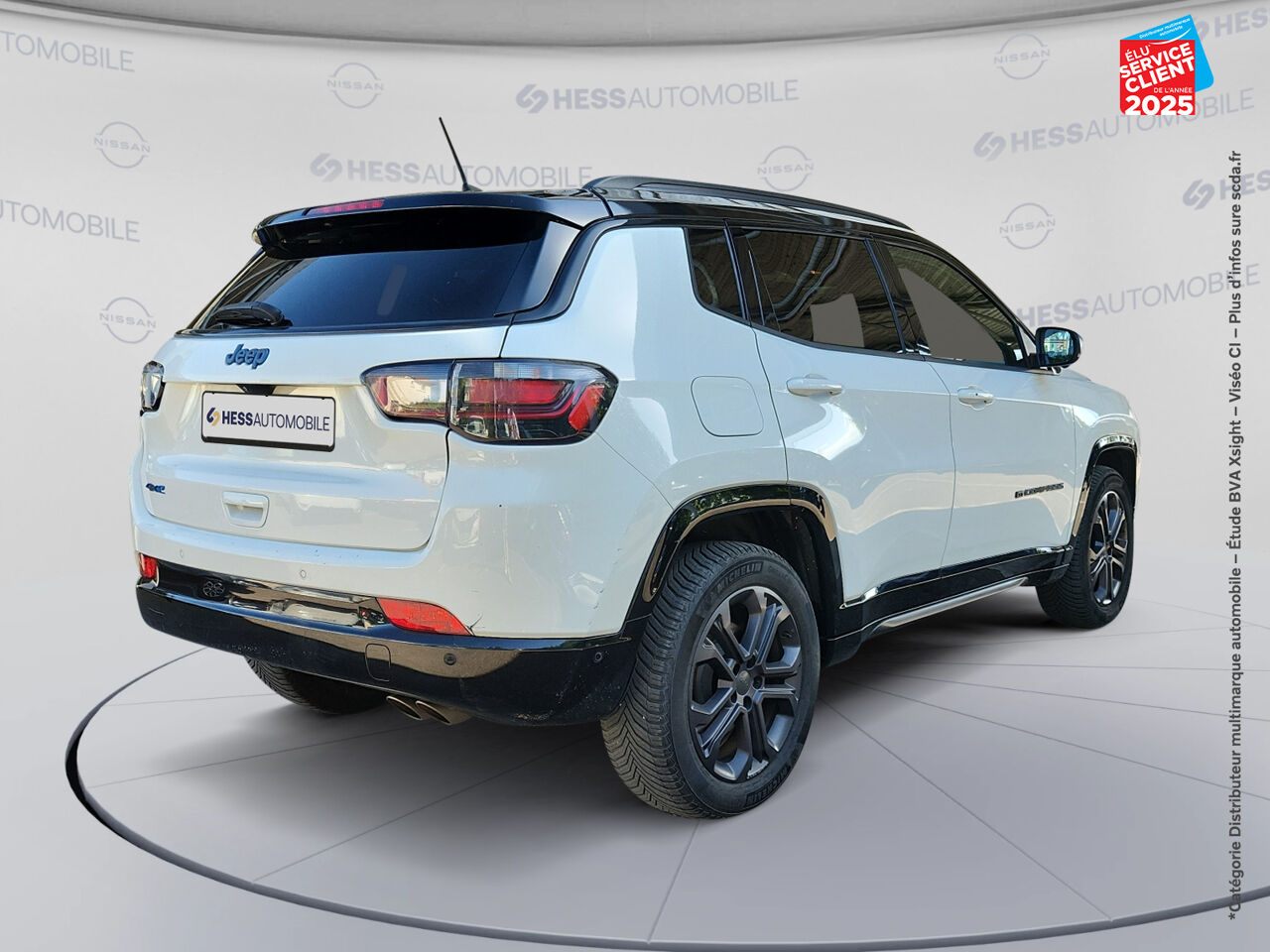 Véhicule d'occasion JEEP COMPASS 1.3 TURBO T4 190CH PHEV 4XE 80TH ANNIVERSARY AT6 EAWD TOUVRANT CAMERA chez Toyota Thionville
