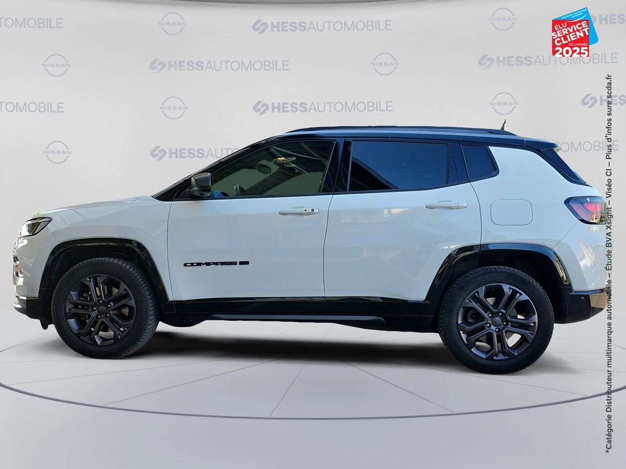 Véhicule d'occasion JEEP COMPASS 1.3 TURBO T4 190CH PHEV 4XE 80TH ANNIVERSARY AT6 EAWD TOUVRANT CAMERA chez Toyota Thionville