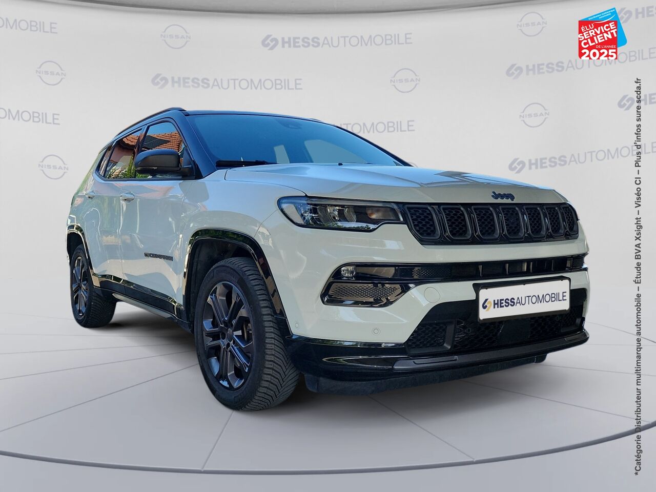 Véhicule d'occasion JEEP COMPASS 1.3 TURBO T4 190CH PHEV 4XE 80TH ANNIVERSARY AT6 EAWD TOUVRANT CAMERA chez Toyota Thionville