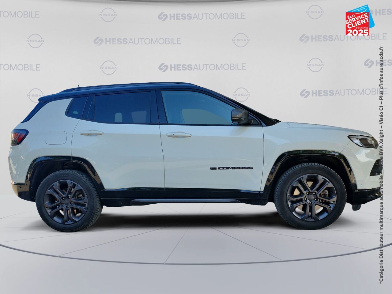 Véhicule d'occasion JEEP COMPASS 1.3 TURBO T4 190CH PHEV 4XE 80TH ANNIVERSARY AT6 EAWD TOUVRANT CAMERA chez Toyota Thionville