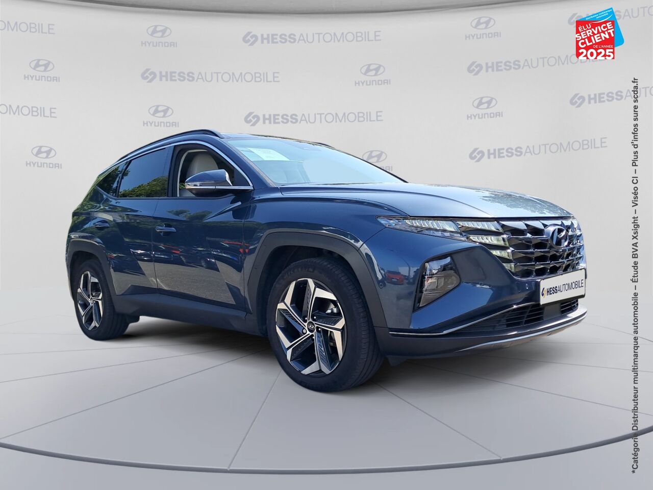 Véhicule d'occasion HYUNDAI TUCSON 1.6 T-GDI 230 CH HYBRID EXECUTIVE TOUVRANT SIEGE CHAUF VENTIL VOLANT CHAUF CAMERA GPS chez Hyundai Epernay