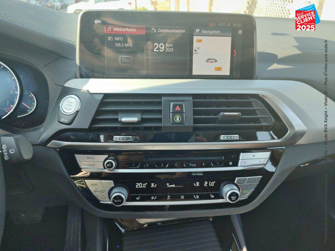 Véhicule d'occasion BMW X3 XDRIVE30IA 252CH LUXURY EURO6D-T chez Dacia Sélestat