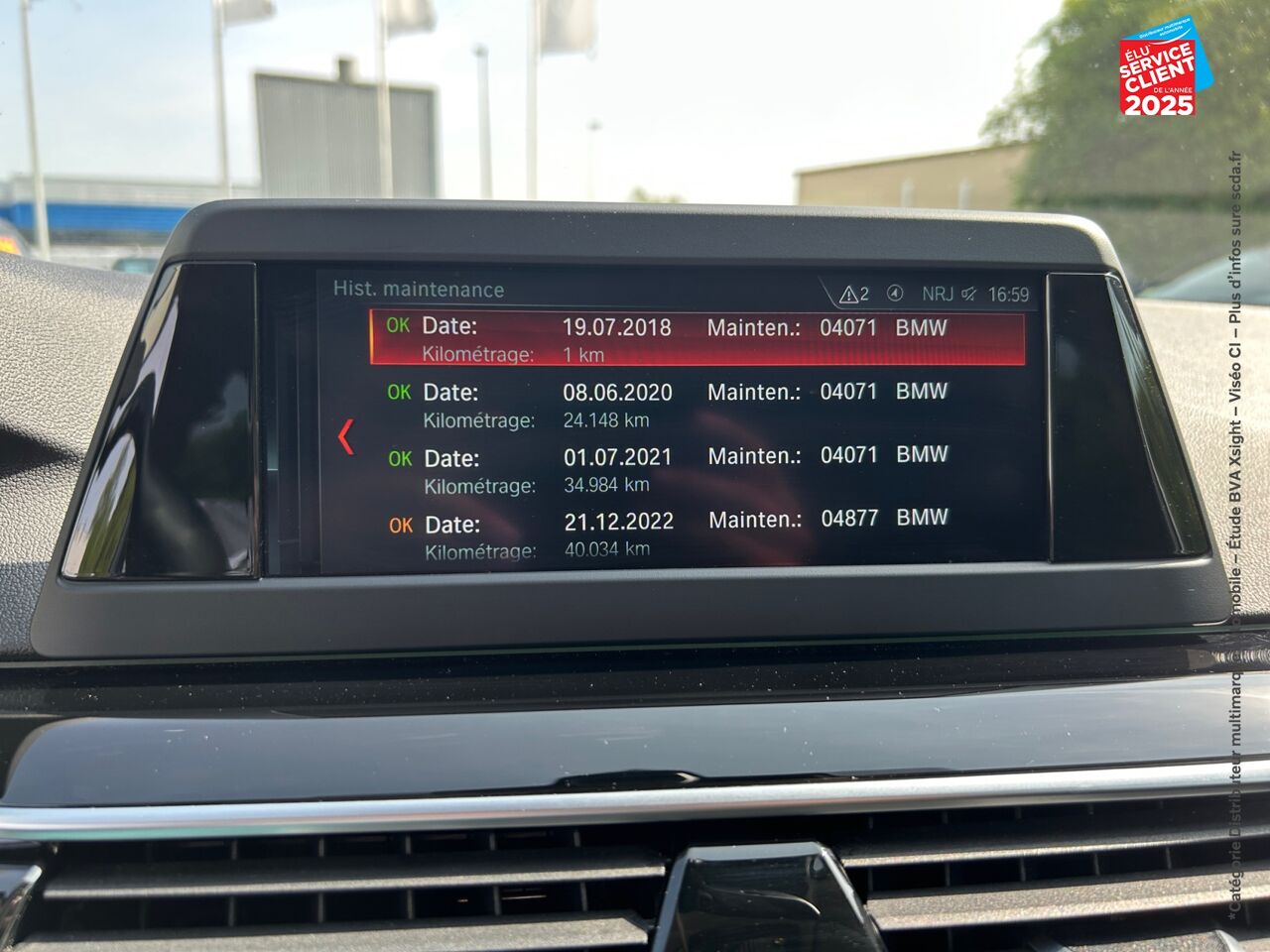 Véhicule d'occasion BMW SERIE 5 TOURING 520DA 190CH M SPORT STEPTRONIC EURO6D-T 114G SIEGES CHAUF GPS CAMERA chez BMW Belfort