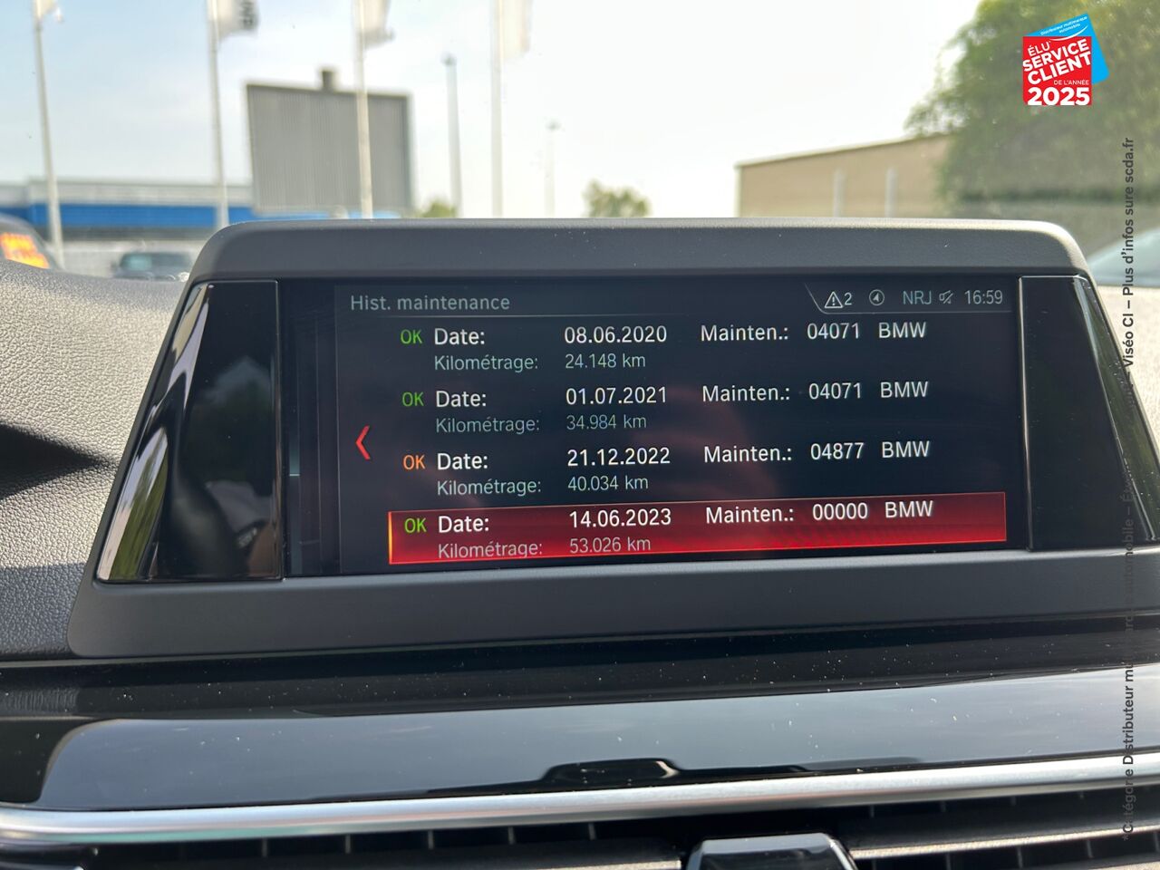 Véhicule d'occasion BMW SERIE 5 TOURING 520DA 190CH M SPORT STEPTRONIC EURO6D-T 114G SIEGES CHAUF GPS CAMERA chez BMW Belfort
