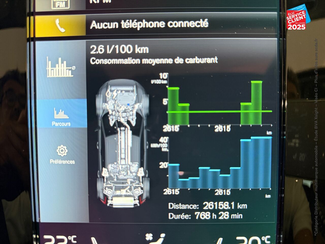 Véhicule d'occasion VOLVO XC40 T4 RECHARGE 129 + 82CH INSCRIPTION LUXE DCT 7 TPANO GPS CAMERA HKARDON chez Toyota Thionville