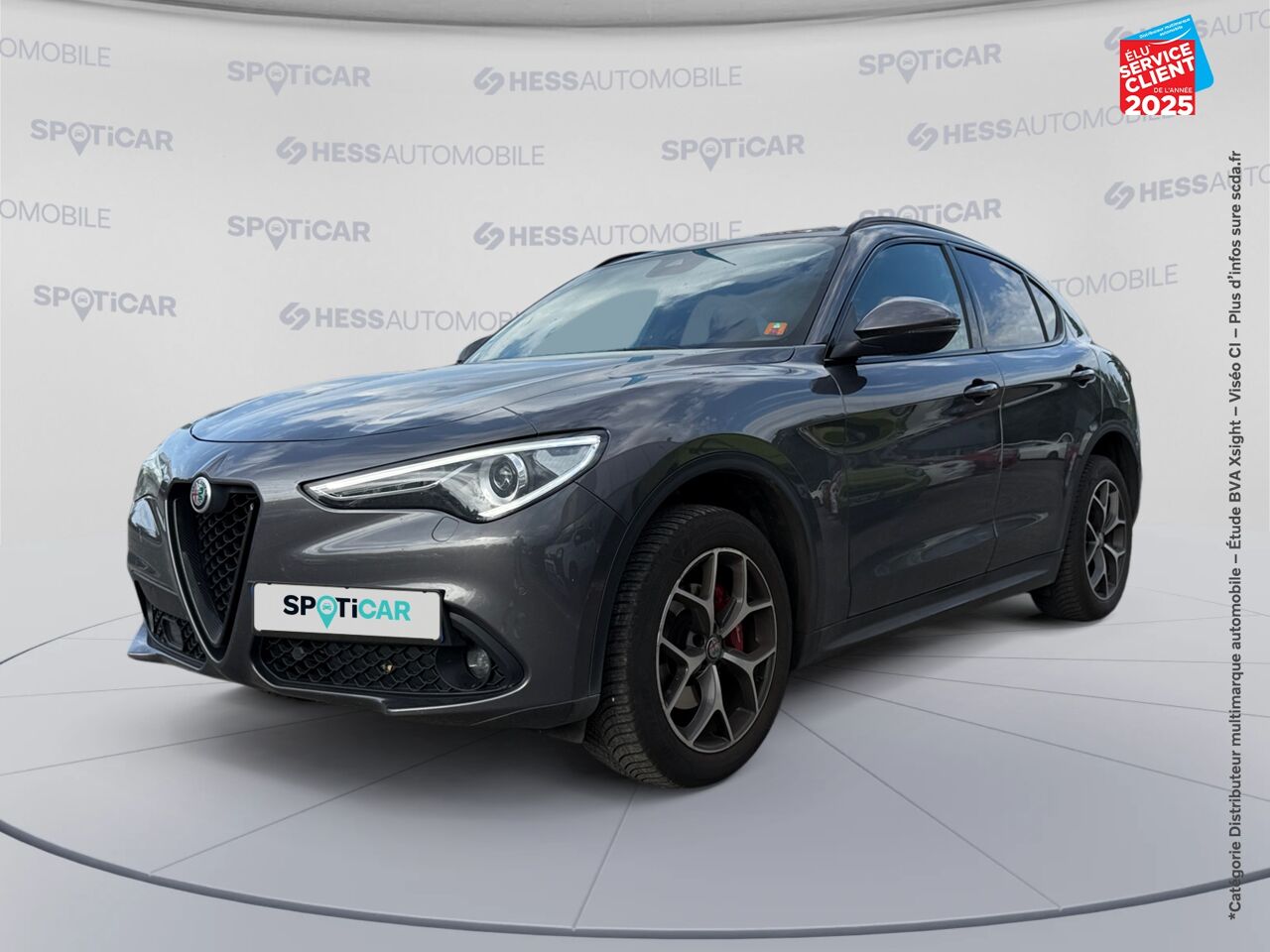 Véhicule d'occasion ALFA ROMEO STELVIO 2.2 DIESEL 210CH SPORT EDITION Q4 AT8 SIEGE CHAUF VOLANT CHAUF CAMERA GPS chez BMW Belfort