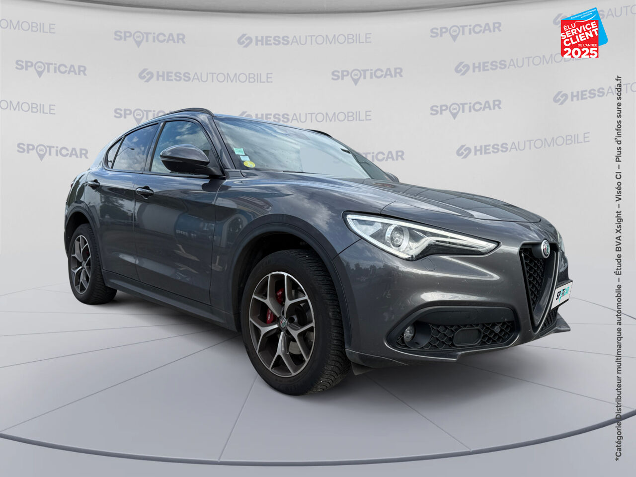Véhicule d'occasion ALFA ROMEO STELVIO 2.2 DIESEL 210CH SPORT EDITION Q4 AT8 SIEGE CHAUF VOLANT CHAUF CAMERA GPS chez BMW Belfort