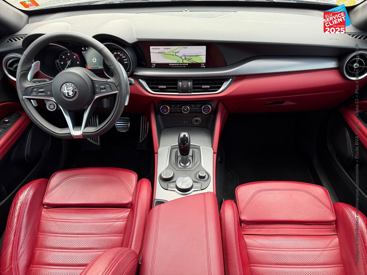 Véhicule d'occasion ALFA ROMEO STELVIO 2.2 DIESEL 210CH SPORT EDITION Q4 AT8 SIEGE CHAUF VOLANT CHAUF CAMERA GPS chez BMW Belfort