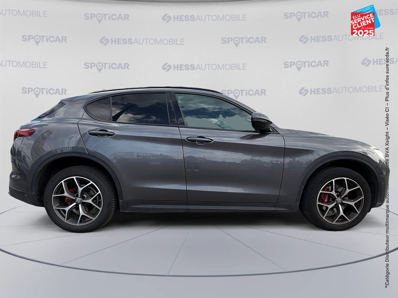 Véhicule d'occasion ALFA ROMEO STELVIO 2.2 DIESEL 210CH SPORT EDITION Q4 AT8 SIEGE CHAUF VOLANT CHAUF CAMERA GPS chez BMW Belfort