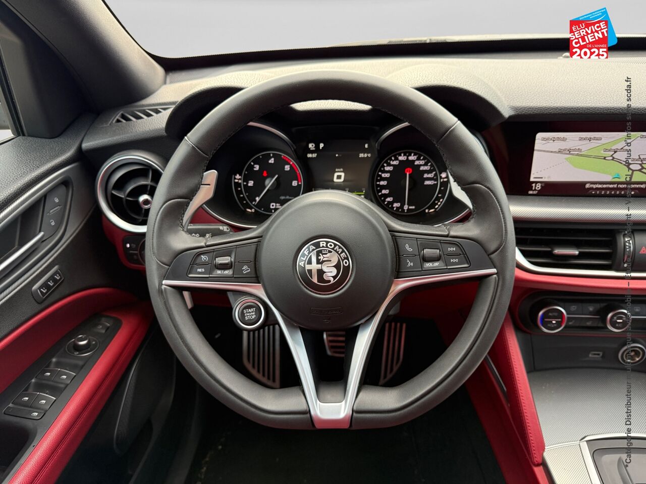 Véhicule d'occasion ALFA ROMEO STELVIO 2.2 DIESEL 210CH SPORT EDITION Q4 AT8 SIEGE CHAUF VOLANT CHAUF CAMERA GPS chez BMW Belfort