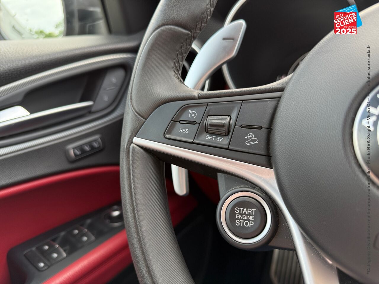 Véhicule d'occasion ALFA ROMEO STELVIO 2.2 DIESEL 210CH SPORT EDITION Q4 AT8 SIEGE CHAUF VOLANT CHAUF CAMERA GPS chez BMW Belfort