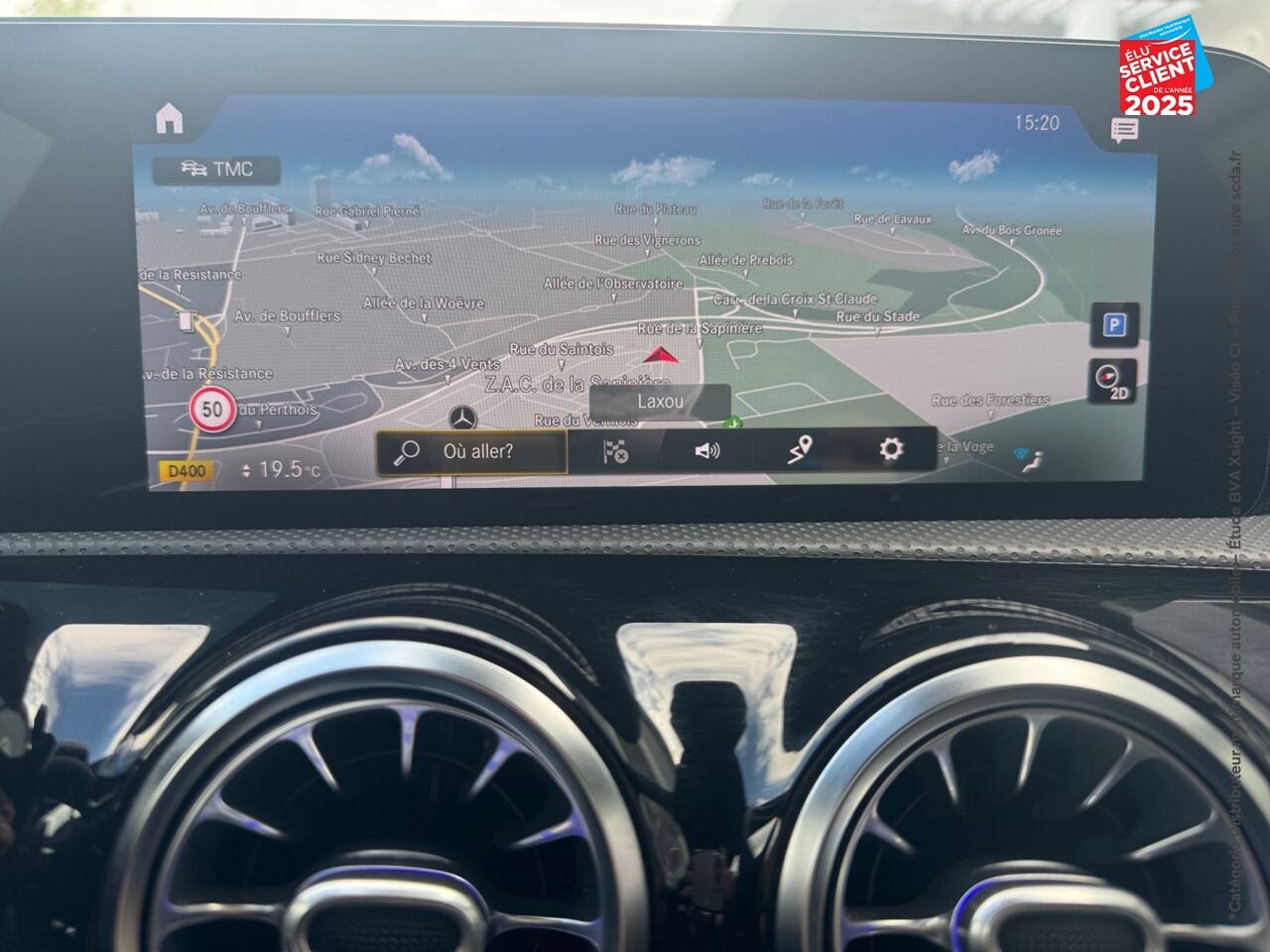 Véhicule d'occasion MERCEDES-BENZ CLA 45 AMG S 421CH 4MATIC+ 8G-DCT SPEEDSHIFT AMG chez Renault Saint-Louis