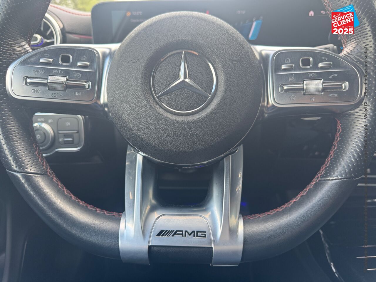 Véhicule d'occasion MERCEDES-BENZ CLA 45 AMG S 421CH 4MATIC+ 8G-DCT SPEEDSHIFT AMG chez Renault Saint-Louis