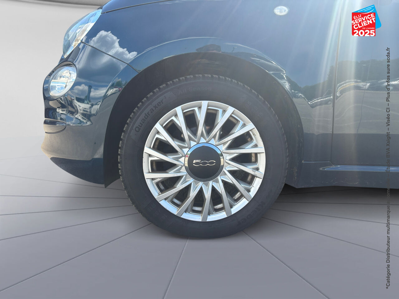Véhicule d'occasion FIAT 500 1.2 8V 69CH SS LOUNGE DUALOGIC chez Toyota Thionville