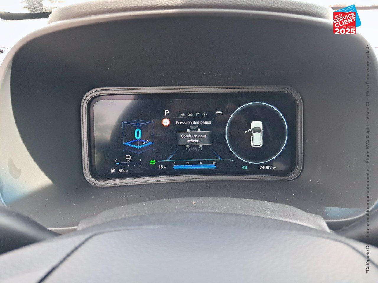 Véhicule d'occasion HYUNDAI KONA ELECTRIC 39KWH - 136CH CREATIVE chez Renault Sélestat