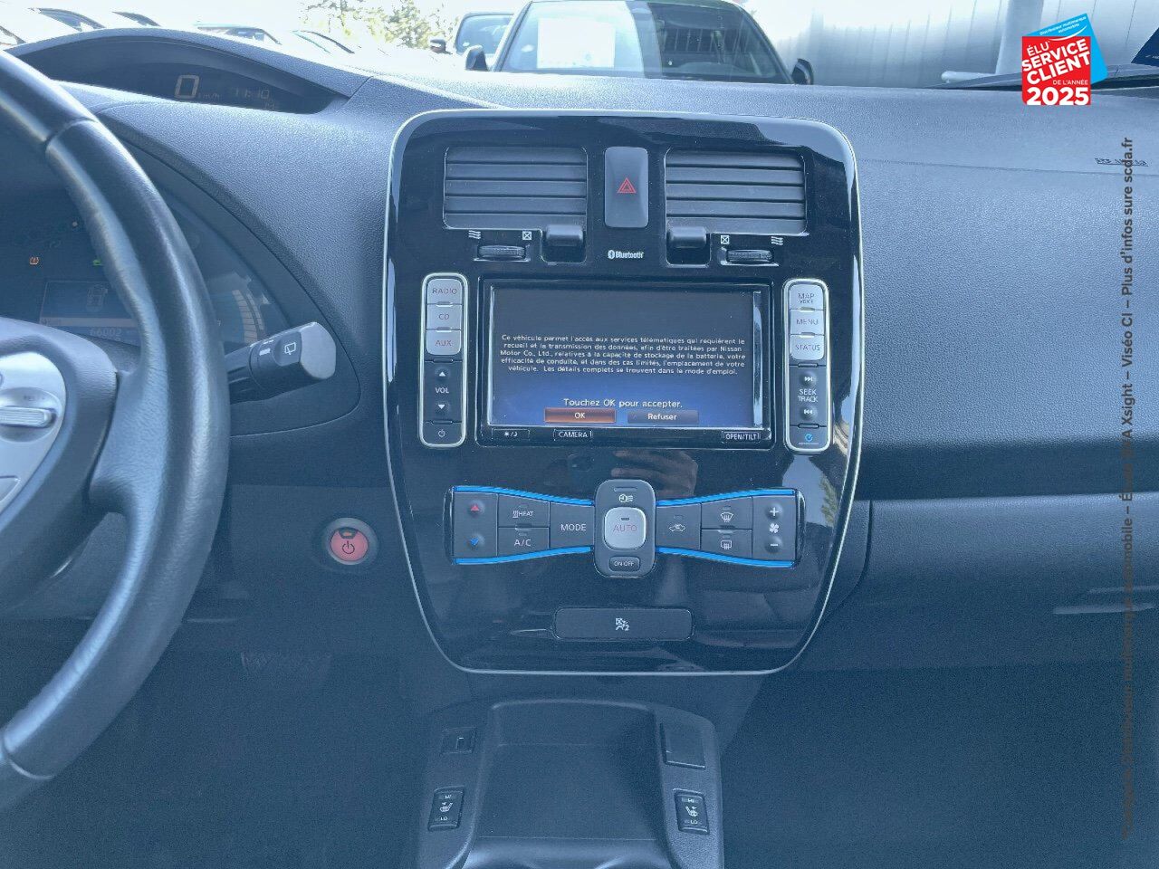 Véhicule d'occasion NISSAN LEAF 109CH 30KWH TEKNA MY17 SIEGES CHAUF/CUIR VOLANT CHAUF GPS CAMERA chez Nissan Belfort