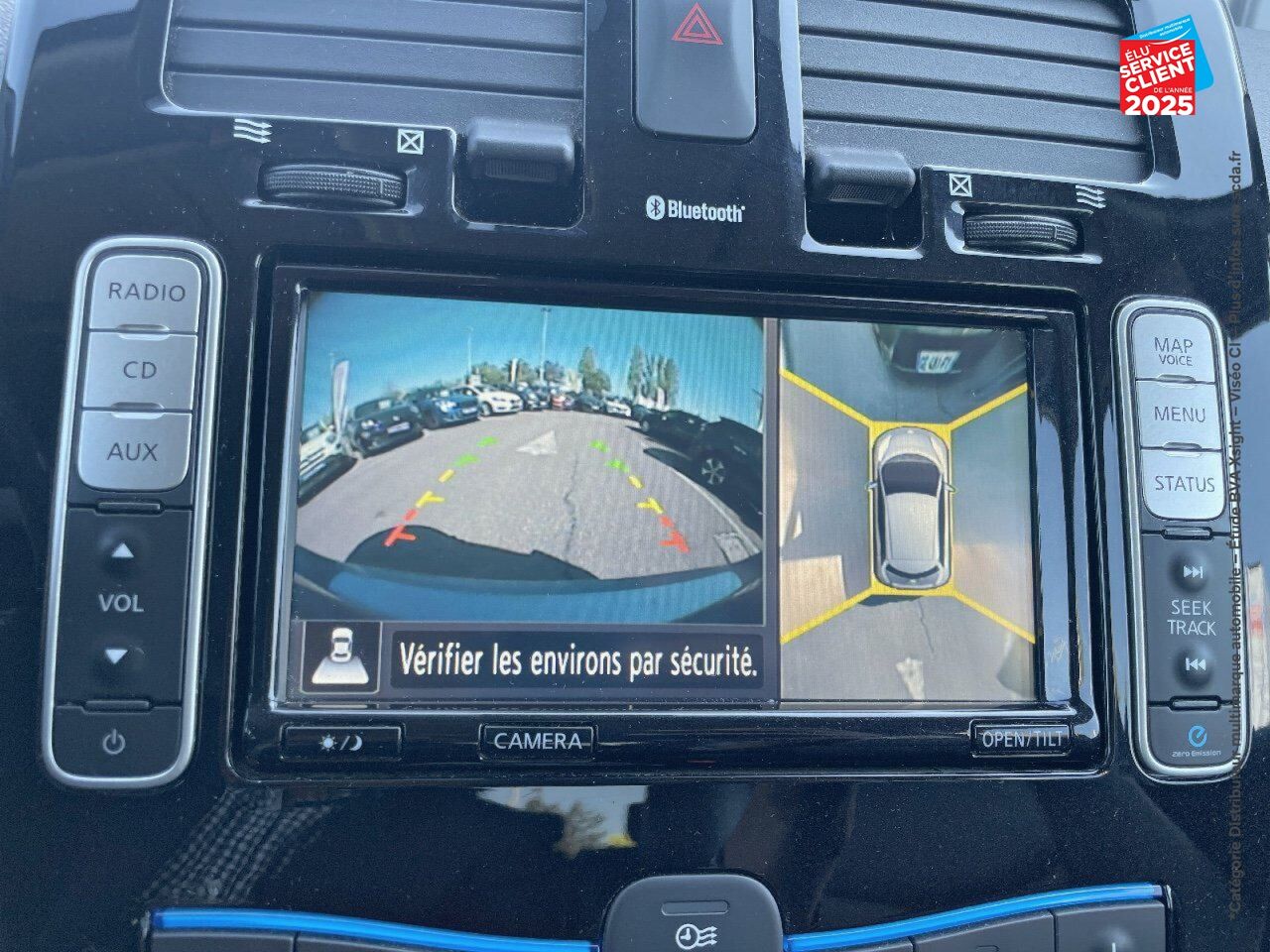 Véhicule d'occasion NISSAN LEAF 109CH 30KWH TEKNA MY17 SIEGES CHAUF/CUIR VOLANT CHAUF GPS CAMERA chez Nissan Belfort