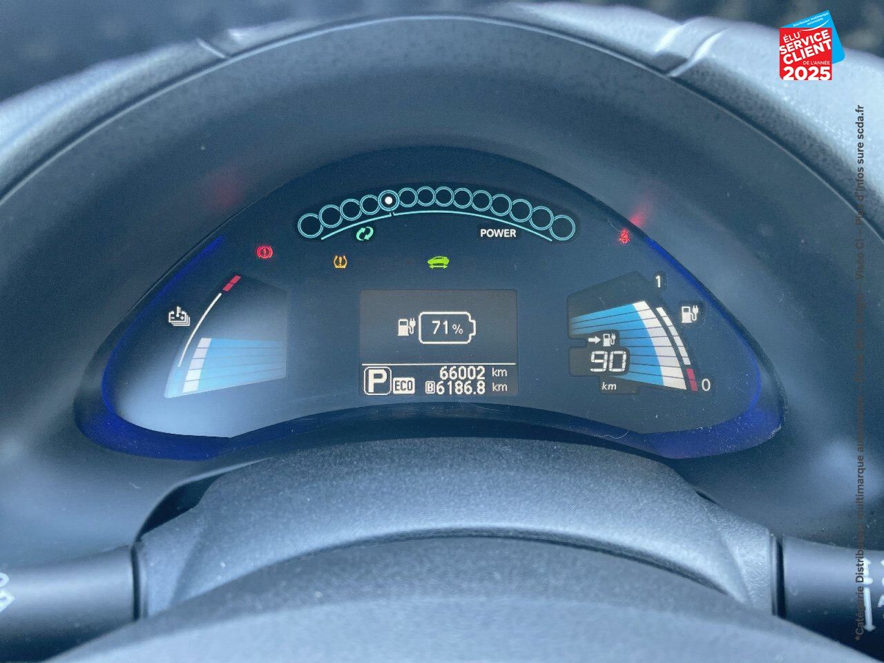 Véhicule d'occasion NISSAN LEAF 109CH 30KWH TEKNA MY17 SIEGES CHAUF/CUIR VOLANT CHAUF GPS CAMERA chez Nissan Belfort