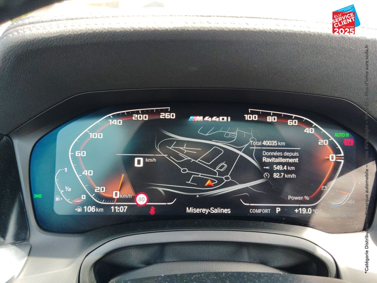 Véhicule d'occasion BMW SERIE 4 GRAN COUPE M440IA XDRIVE 374CH M PERFORMANCE TOUVRANT SIEGES CHAUF GPS CAMERA chez BMW Besançon