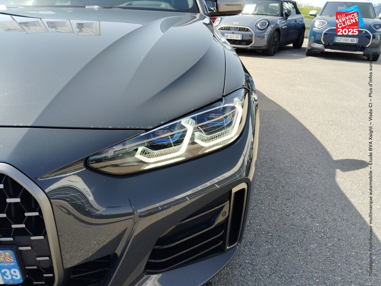 Véhicule d'occasion BMW SERIE 4 GRAN COUPE M440IA XDRIVE 374CH M PERFORMANCE TOUVRANT SIEGES CHAUF GPS CAMERA chez BMW Besançon