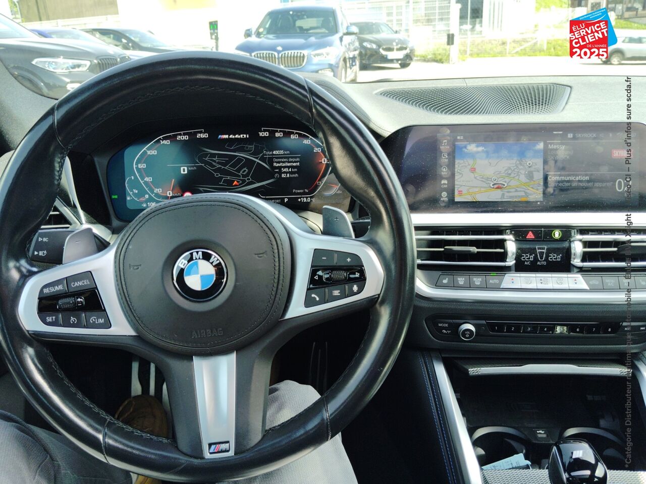 Véhicule d'occasion BMW SERIE 4 GRAN COUPE M440IA XDRIVE 374CH M PERFORMANCE TOUVRANT SIEGES CHAUF GPS CAMERA chez BMW Besançon
