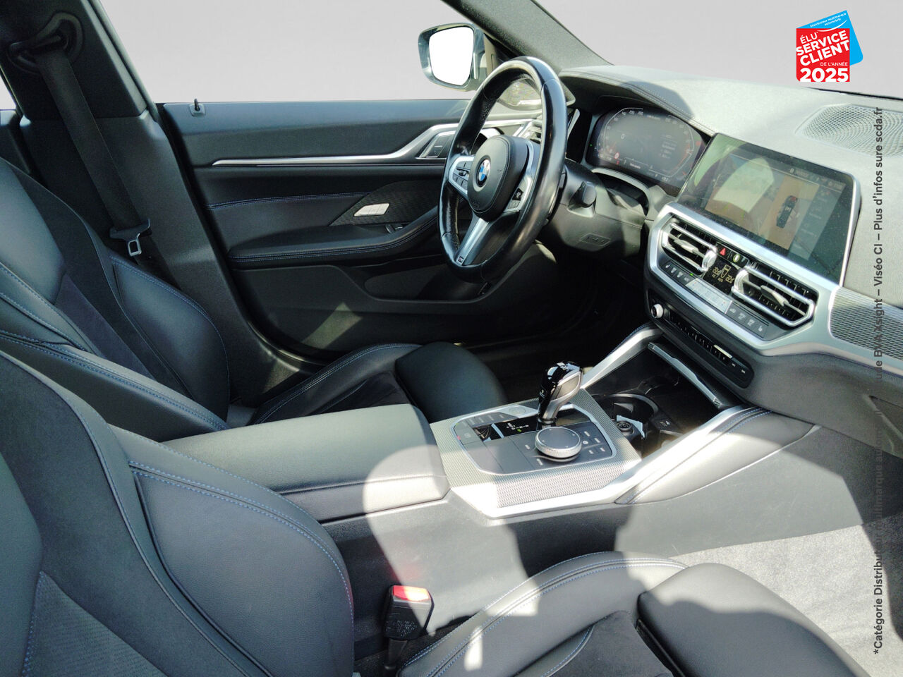 Véhicule d'occasion BMW SERIE 4 GRAN COUPE M440IA XDRIVE 374CH M PERFORMANCE TOUVRANT SIEGES CHAUF GPS CAMERA chez BMW Besançon