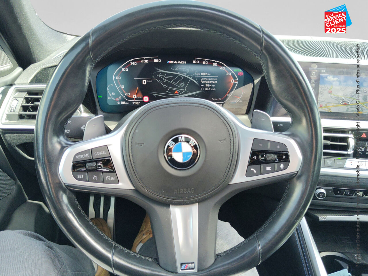Véhicule d'occasion BMW SERIE 4 GRAN COUPE M440IA XDRIVE 374CH M PERFORMANCE TOUVRANT SIEGES CHAUF GPS CAMERA chez BMW Besançon