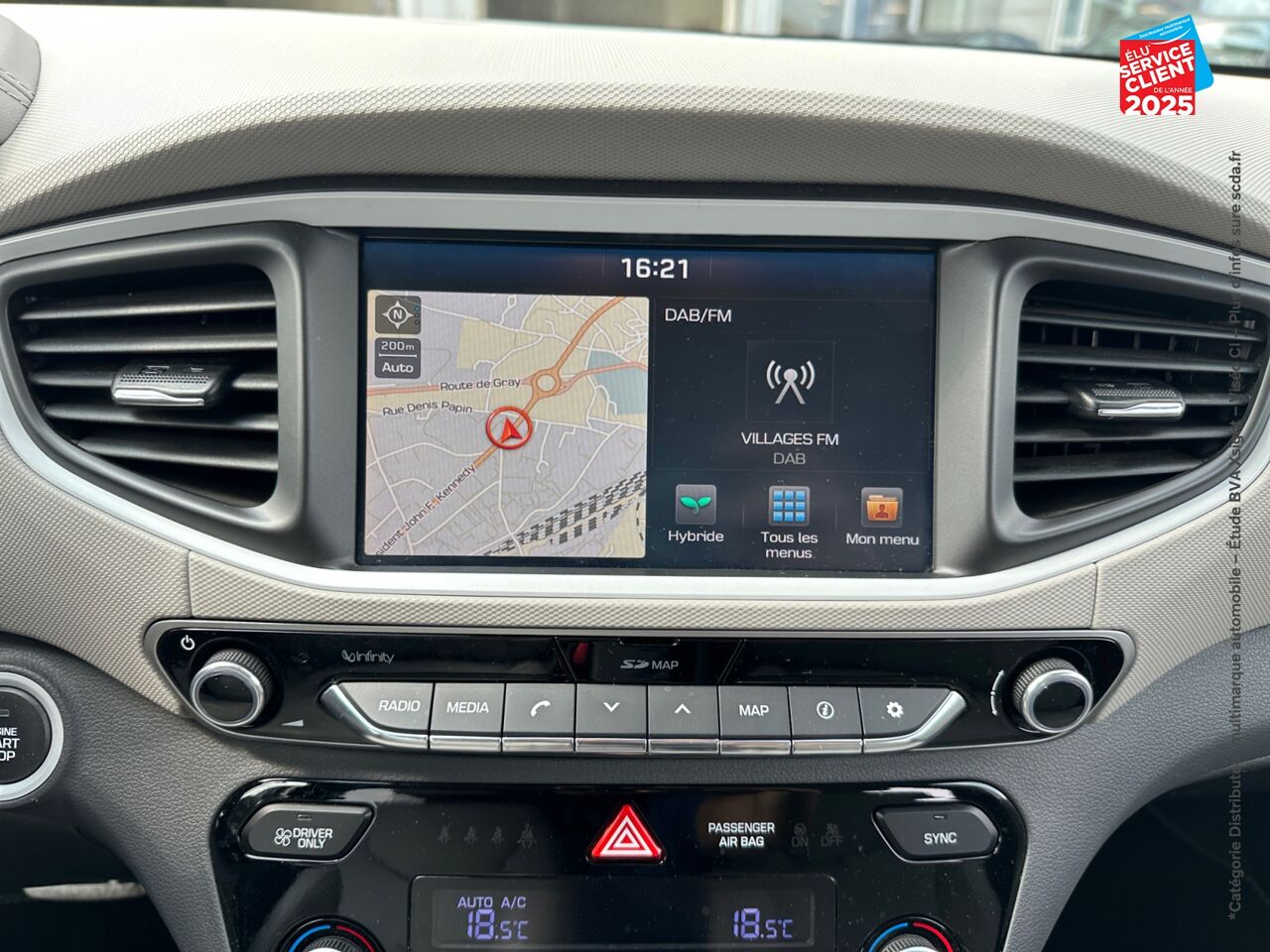 Véhicule d'occasion HYUNDAI IONIQ HYBRID 141CH EXECUTIVE chez Renault Colmar