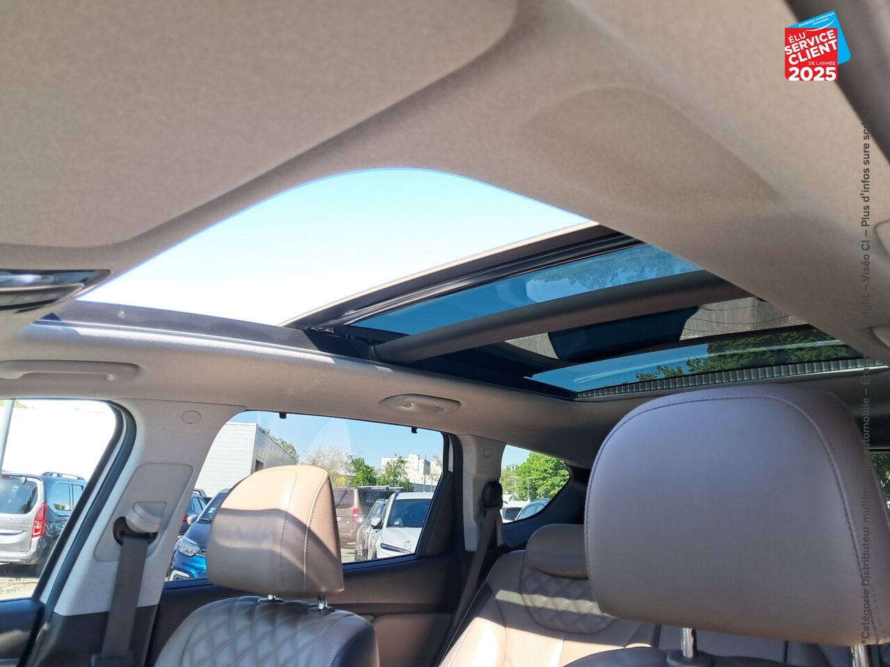 Véhicule d'occasion HYUNDAI SANTA FE 1.6 T-GDI 265CH PLUG-IN EXECUTIVE BVA6 HTRAC TPANO CUIR SIEGES CHAUFF GPS CAMERA chez Hyundai Epernay
