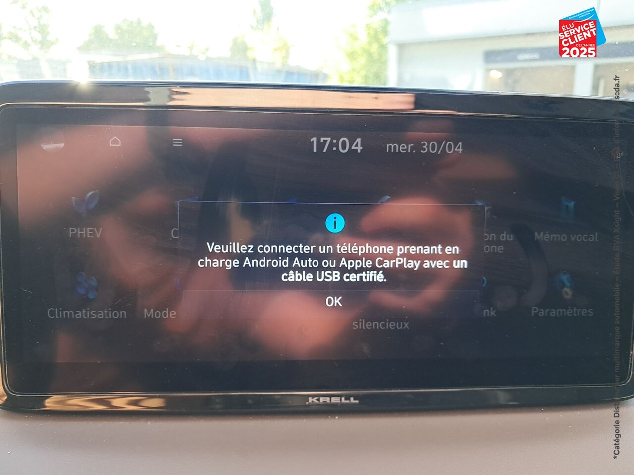 Véhicule d'occasion HYUNDAI SANTA FE 1.6 T-GDI 265CH PLUG-IN EXECUTIVE BVA6 HTRAC TPANO CUIR SIEGES CHAUFF GPS CAMERA chez Hyundai Epernay