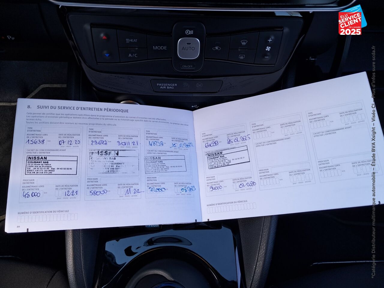 Véhicule d'occasion NISSAN LEAF 150CH 40KWH ACENTA 2018 GPS chez Nissan Qashqai occasion