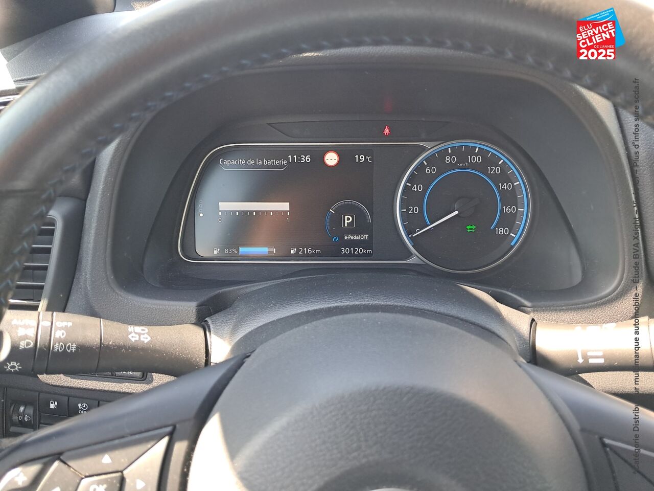 Véhicule d'occasion NISSAN LEAF 150CH 40KWH ACENTA 21.5 chez Nissan Belfort
