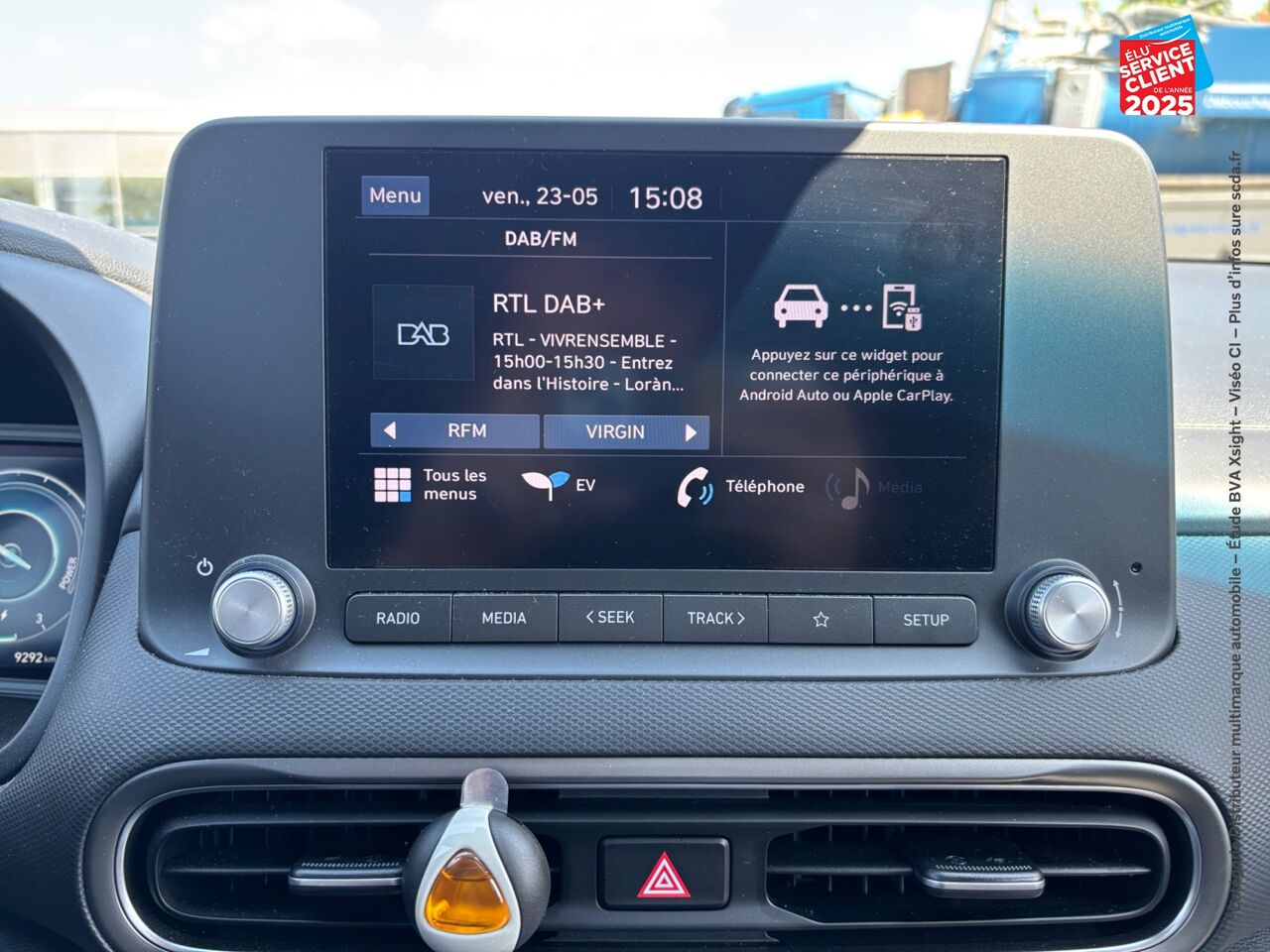 Véhicule d'occasion HYUNDAI KONA ELECTRIC 39KWH - 136CH INTUITIVE CAMERA CARPLAY chez Hyundai Besançon