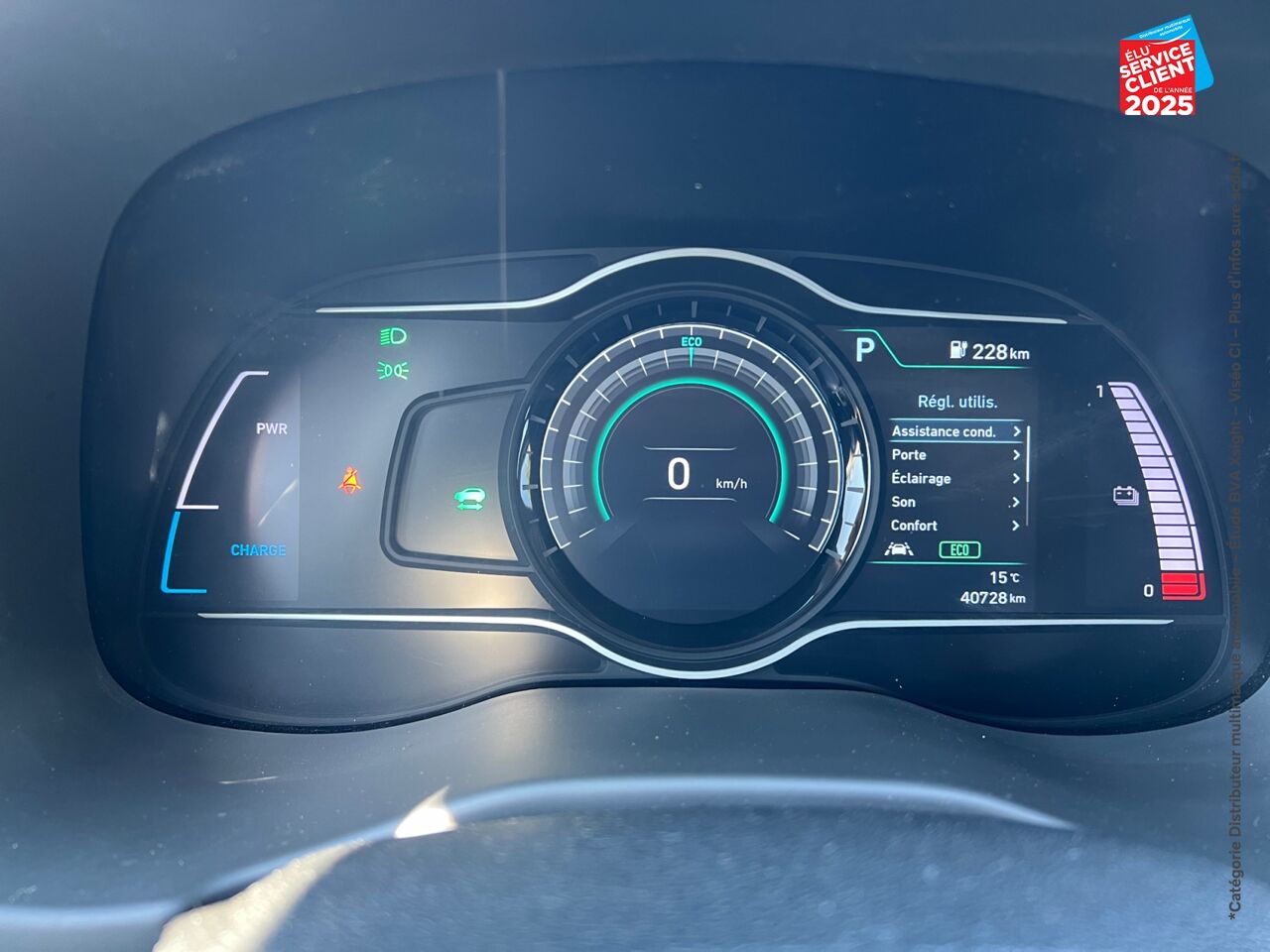 Véhicule d'occasion HYUNDAI KONA ELECTRIC 136CH INTUITIVE EURO6D-T EVAP 2CV CAMERA CARPLAY chez Toyota Sarreguemines