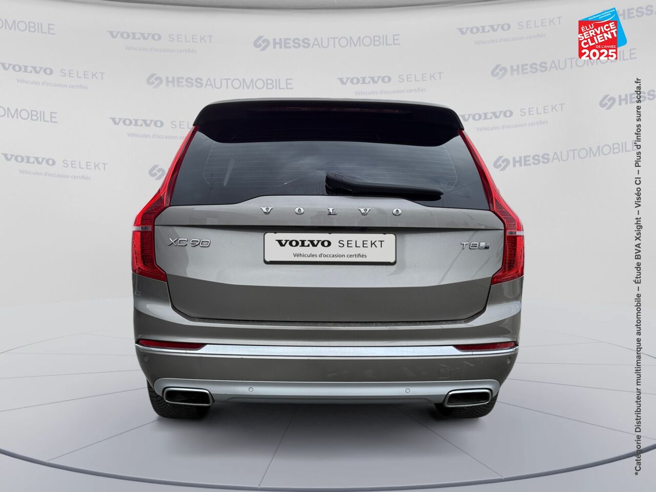 Véhicule d'occasion VOLVO XC90 T8 TWIN ENGINE 303 + 87CH INSCRIPTION LUXE GEARTRONIC 7 PLACES 48G TOUVRANT SIEGES CHAUF/VENTIL chez Renault Sélestat
