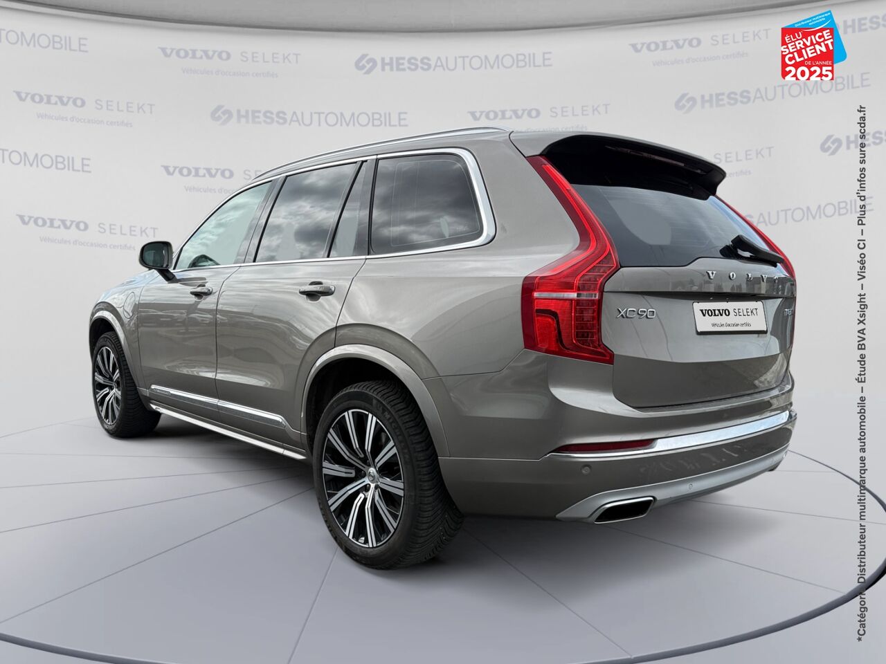 Véhicule d'occasion VOLVO XC90 T8 TWIN ENGINE 303 + 87CH INSCRIPTION LUXE GEARTRONIC 7 PLACES 48G TOUVRANT SIEGES CHAUF/VENTIL chez Renault Sélestat
