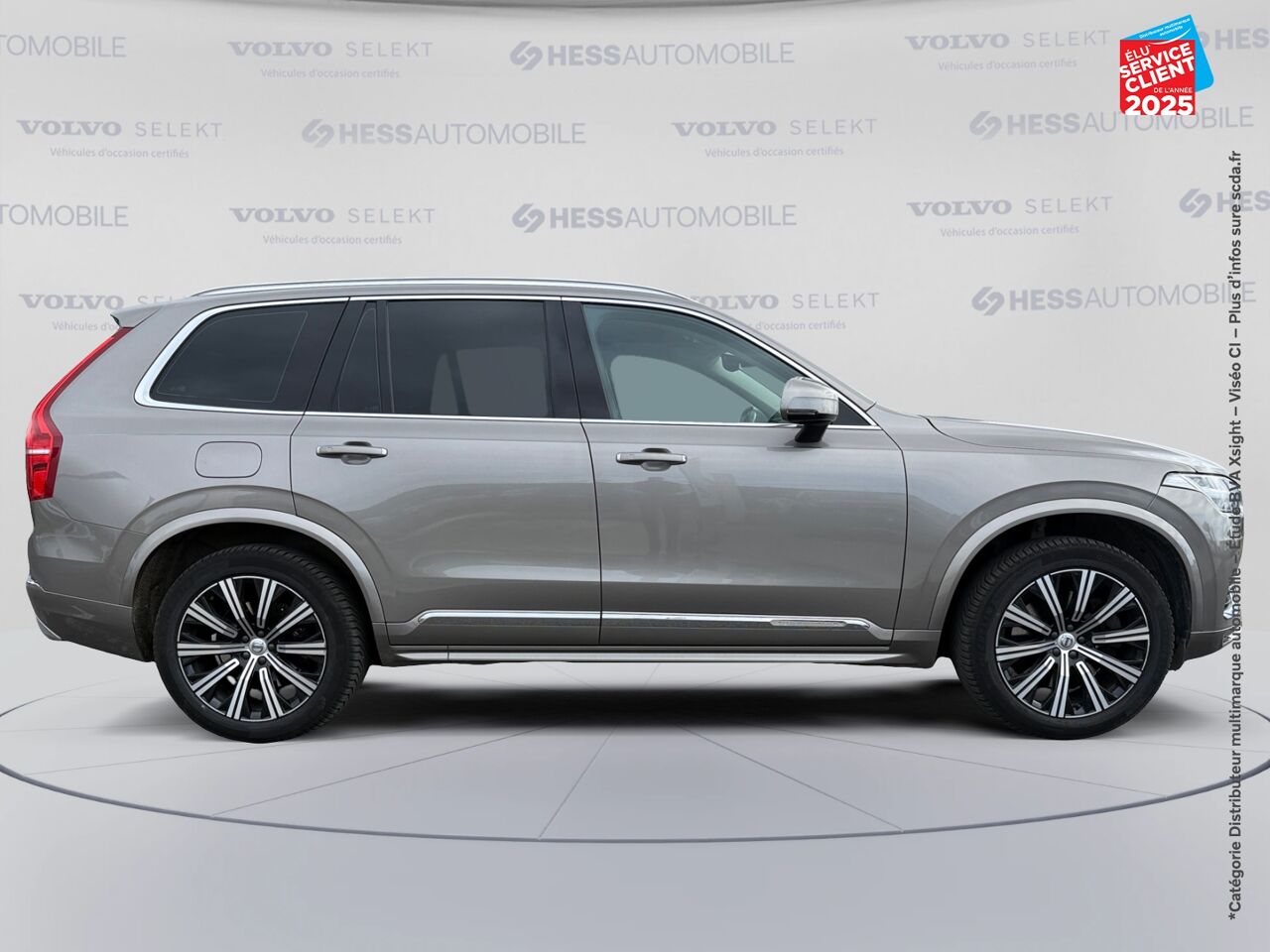 Véhicule d'occasion VOLVO XC90 T8 TWIN ENGINE 303 + 87CH INSCRIPTION LUXE GEARTRONIC 7 PLACES 48G TOUVRANT SIEGES CHAUF/VENTIL chez Renault Sélestat