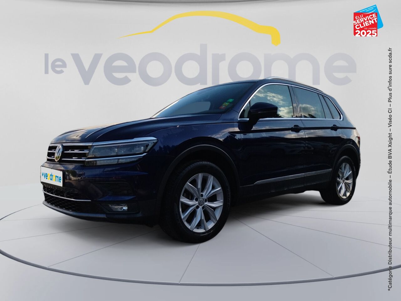 Véhicule d'occasion VOLKSWAGEN TIGUAN 2.0 TDI 190CH CARAT 4MOTION DSG7 EURO6D-T 11CV TOUVRANT chez Le Veodrome