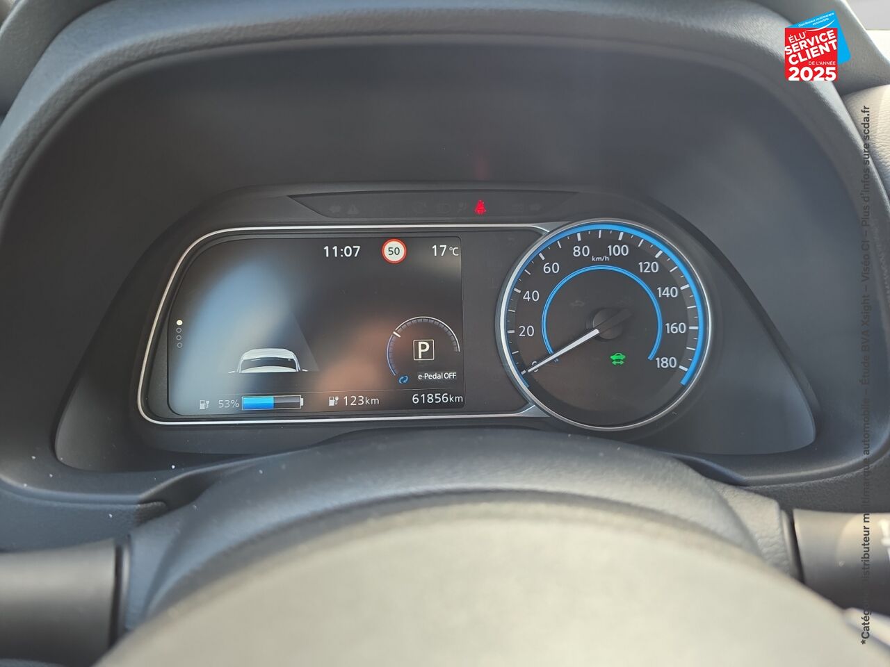 Véhicule d'occasion NISSAN LEAF 150CH 40KWH TEKNA 21.5 SIEGES CHAUF GPS CAMERA chez Nissan Montbéliard